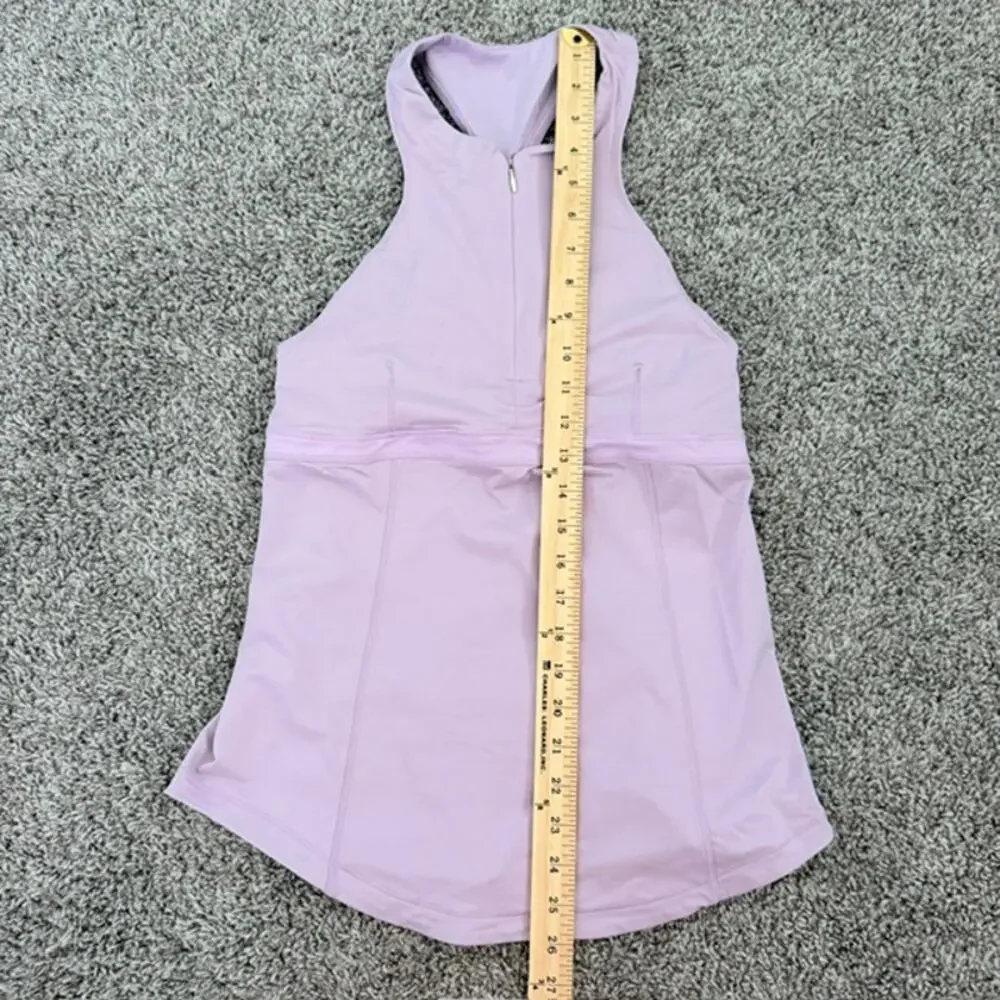 Lululemon Lot of 3 Cycling Zippy Run Tanks High Neck Zip Up Shelf Bra Women's 8